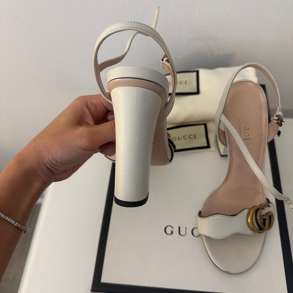 Gucci Marmont White Heels - Picture 8 of 16
